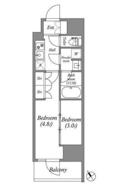ACP RESIDENCE 西巣鴨 ACP RESIDENCE 西巣鴨(2K/7階)の間取り写真