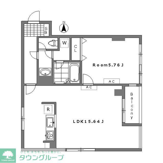 WILLDO八王子(1LDK/9階)の間取り写真