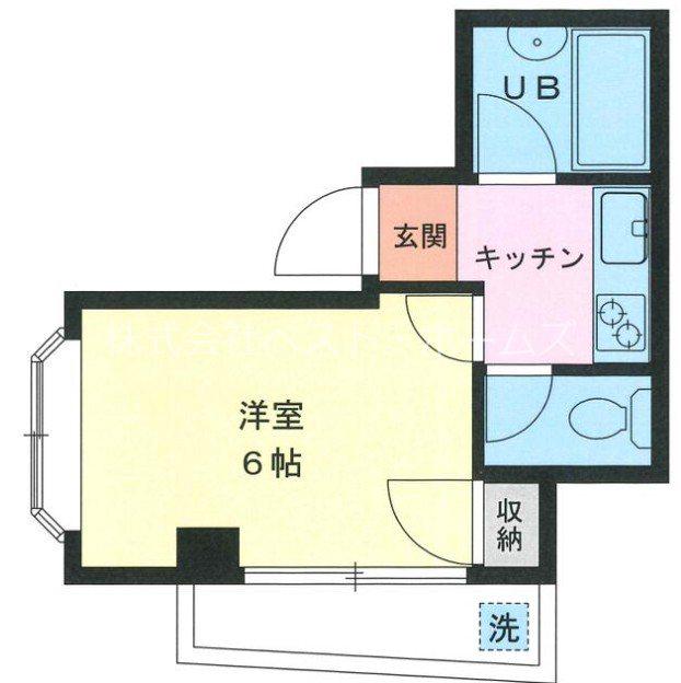 MAISON常盤台(1K/4階)の間取り写真