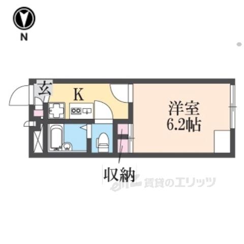 レオパレス秀(1K/2階)の間取り写真