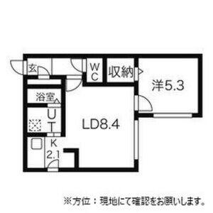 グランデプレシア環状通東(1LDK/3階)の間取り写真