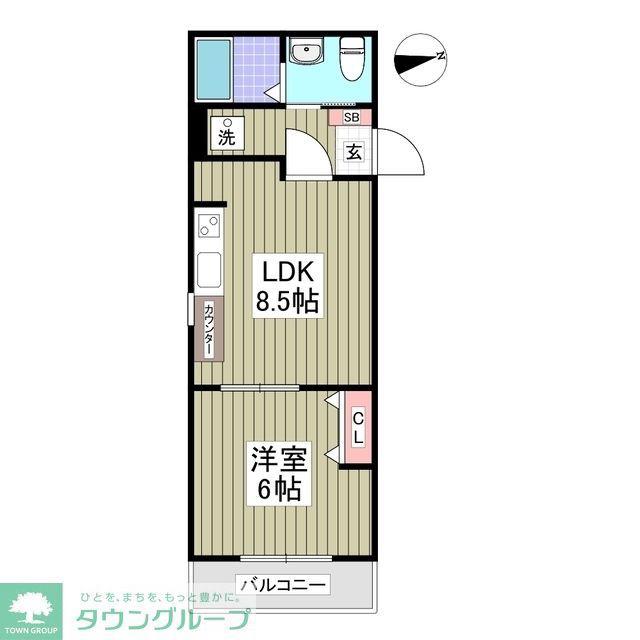 GRANSTYLE 由比ヶ浜(1LDK/1階)の間取り写真