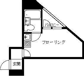 ラブリハイツ北新宿第1(ワンルーム/4階)の間取り写真
