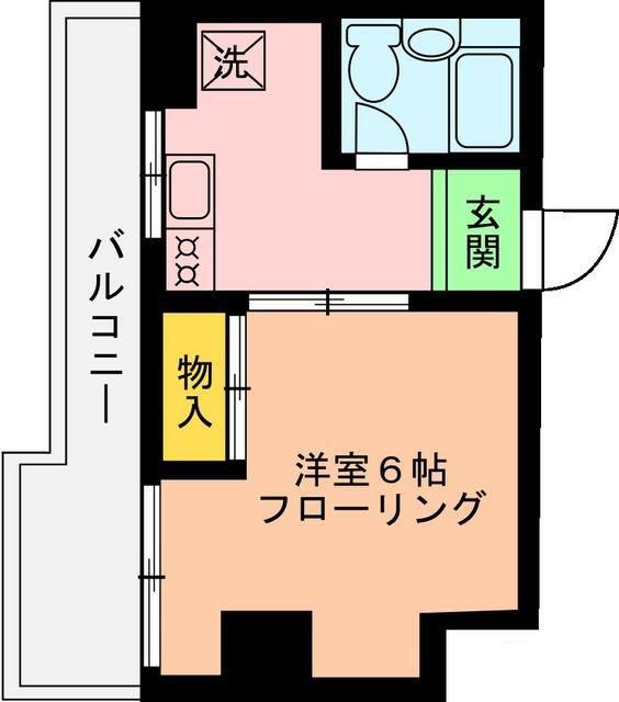 コーポ高の内(1K/3階)の間取り写真