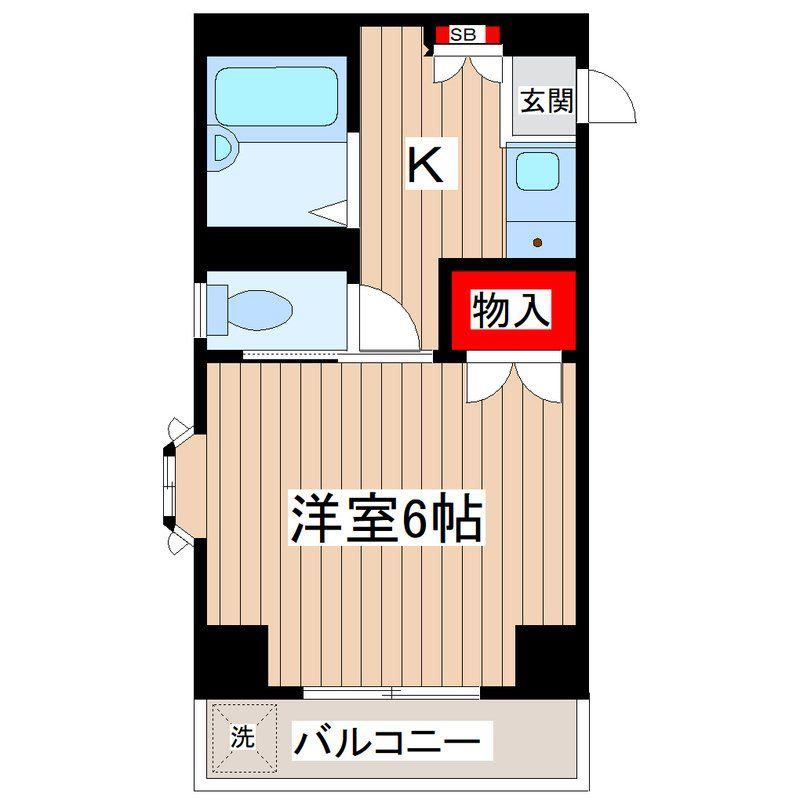 アイビーレジデンス(1K/2階)の間取り写真