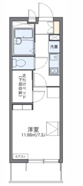 レオパレスアイリスN(1K/3階)の間取り写真