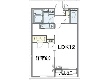 みやびIII(1LDK/1階)の間取り写真