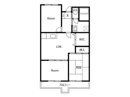 グリーンハイツ近藤(3LDK/5階)の間取り写真