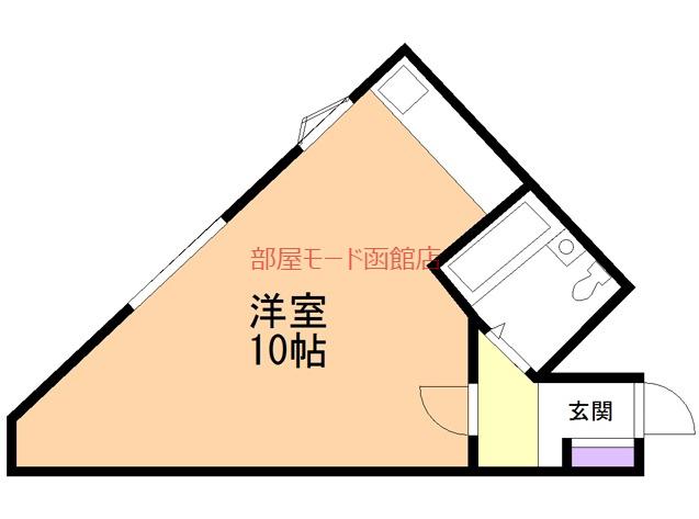レジェンド五稜郭(ワンルーム/3階)の間取り写真