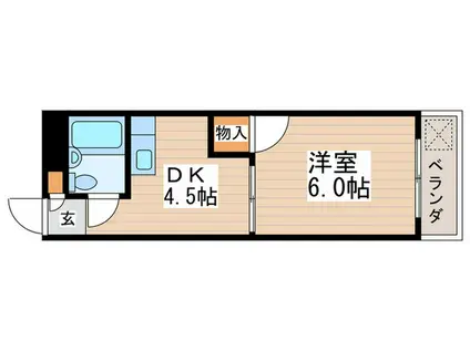 サンハイツ 子安(1DK/3階)の間取り写真