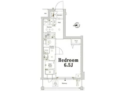 アクサス大塚(1K/3階)の間取り写真