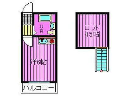 メゾン・ド・パルク Ⅱ(ワンルーム/1階)の間取り写真