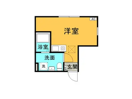 ブルーバード ハウジング(ワンルーム/1階)の間取り写真