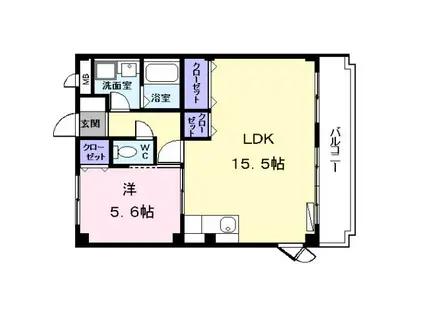 アーバンステージY・S(1LDK/1階)の間取り写真