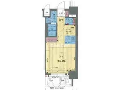 プレサンス新大阪クレスタ(ワンルーム/6階)の間取り写真