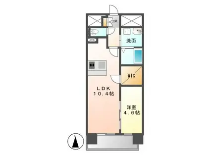 プレサンス久屋大通セントラルパーク(1LDK/11階)の間取り写真