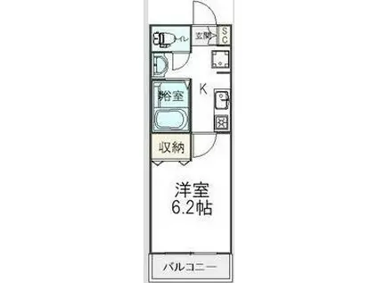 ロジュマン・モネ(1K/1階)の間取り写真