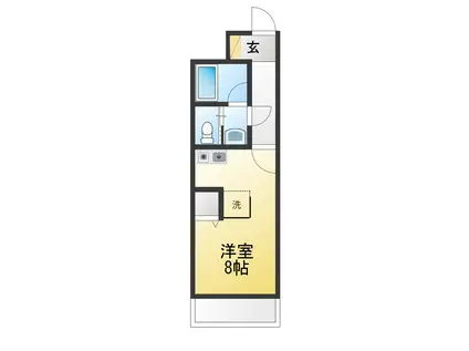 PRESIDENT(ワンルーム/1階)の間取り写真