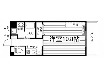 マーレ佐賀本庄(1K/3階)の間取り写真