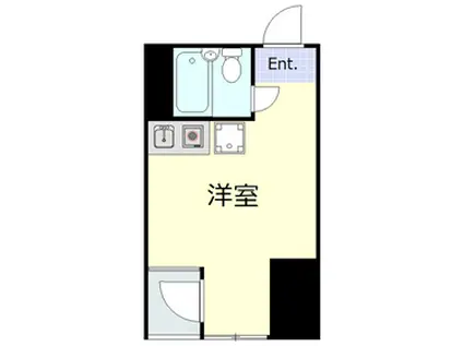 都営新宿線 曙橋駅 徒歩5分 3月中旬入居可 敷礼無 外国籍可 4階(ワンルーム/4階)の間取り写真