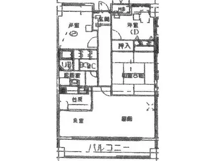 ビオラ田町(3LDK/11階)の間取り写真