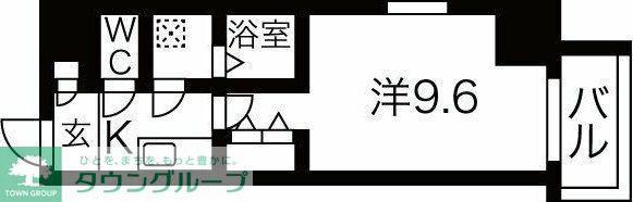 メイクス上前津II(1K/2階)の間取り写真