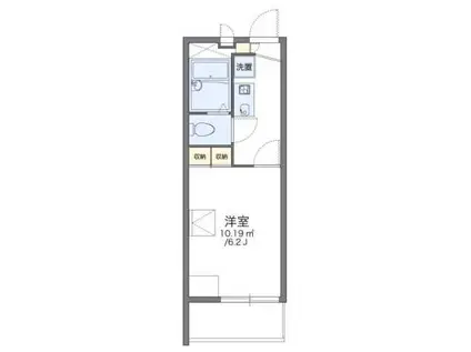 レオパレス堤方(1K/1階)の間取り写真
