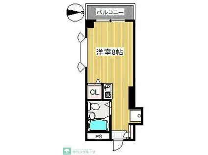 セリンライフ1番館(ワンルーム/1階)の間取り写真