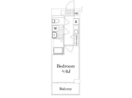AZEST柴又(1K/1階)の間取り写真