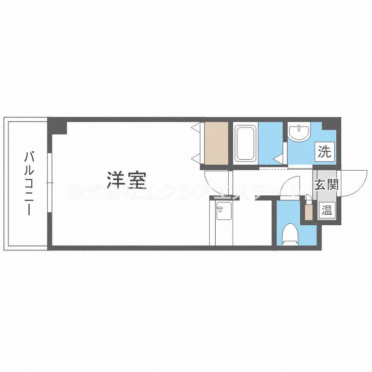 エミネンスパレス(1K/6階)の間取り写真