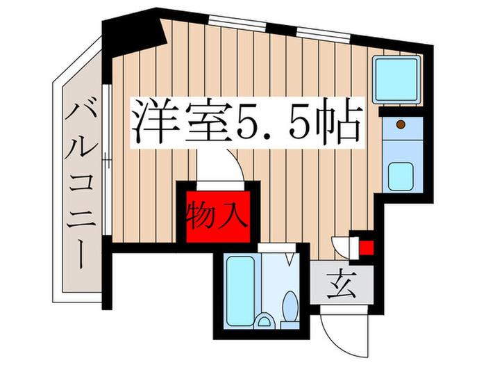 アネックス紅葉丘(ワンルーム/3階)の間取り写真