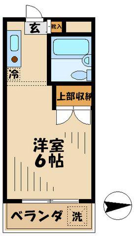 アートイン大塚(ワンルーム/4階)の間取り写真