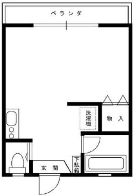 第2高崎コーポ(ワンルーム/2階)の間取り写真