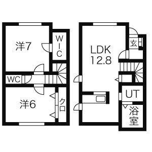 フレッサ(2LDK/1階)の間取り写真