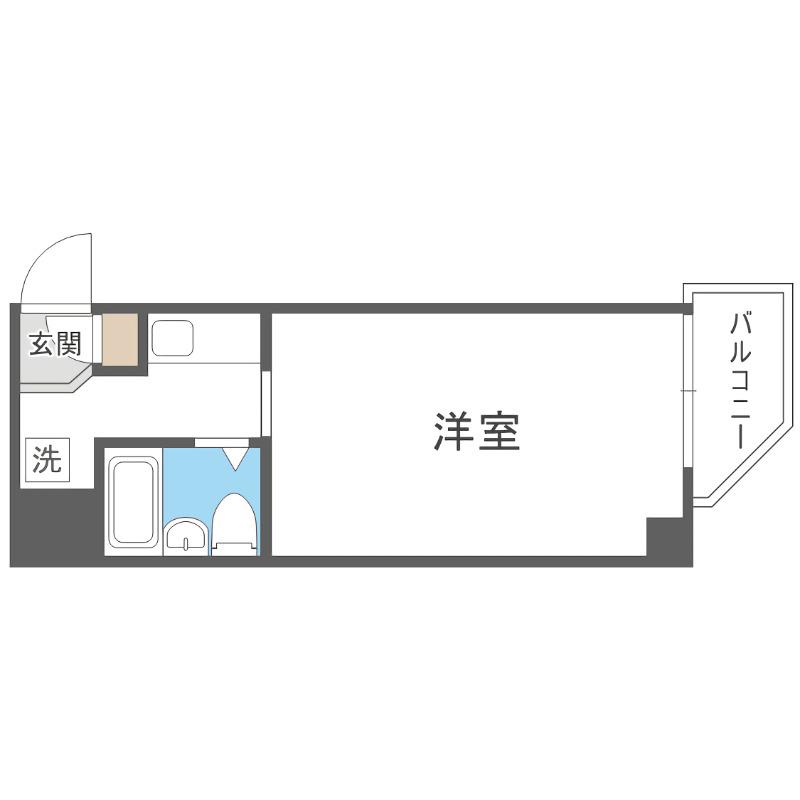 シティ本郷34(1K/5階)の間取り写真