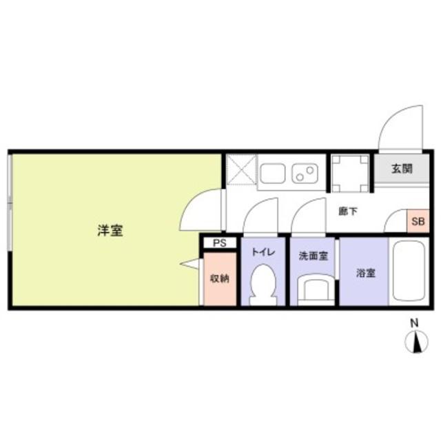 草加市瀬崎アパート(1K/2階)の間取り写真