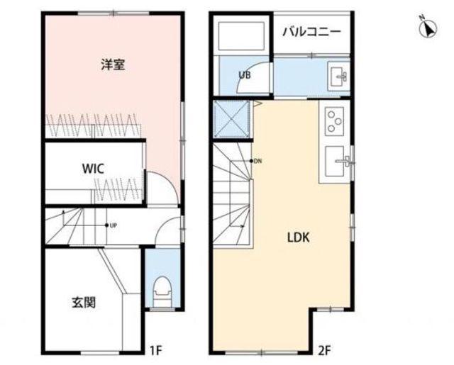 トレフル日野(1LDK/1階)の間取り写真