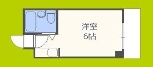 大宝新深江CTサンコート(ワンルーム/6階)の間取り写真