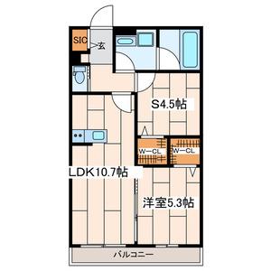 さくら十番館(1SLDK/3階)の間取り写真