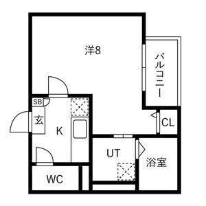 JACK MEITOKUI(1K/1階)の間取り写真