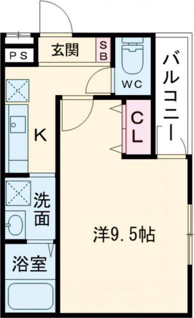 フジパレス住道II番館(1K/1階)の間取り写真
