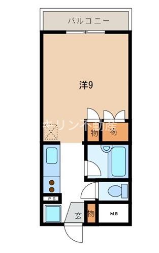 PLAISIR本庄(ワンルーム/3階)の間取り写真