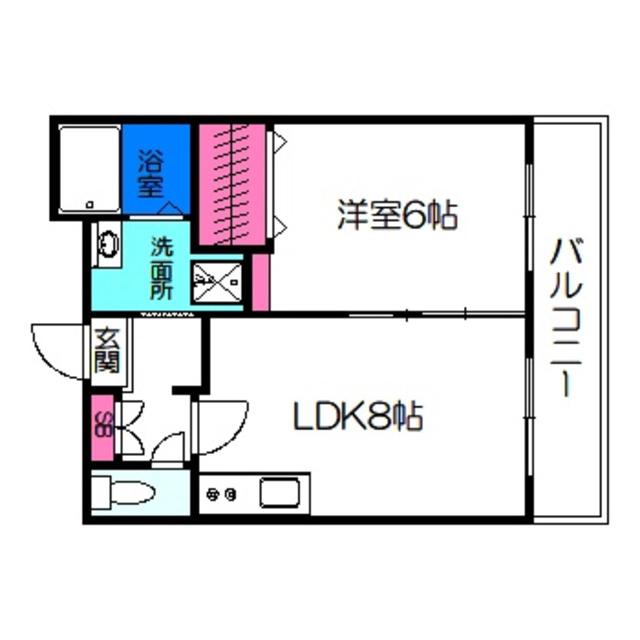コンフォート・ソレイユ(1LDK/1階)の間取り写真