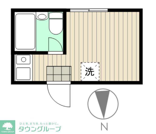 シエスタデイジー(ワンルーム/1階)の間取り写真