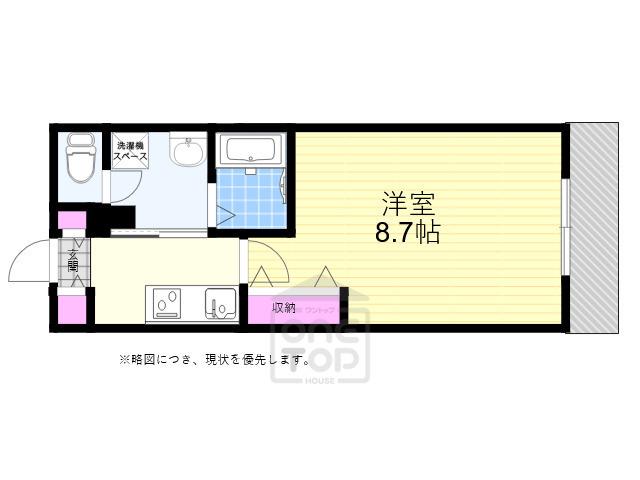 メゾンブランシュ(1K/2階)の間取り写真