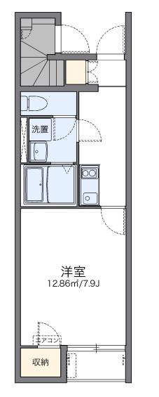 レオネクスト六甲篠原(1K/1階)の間取り写真