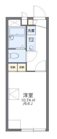 レオパレスVIVI芦屋(1K/1階)の間取り写真