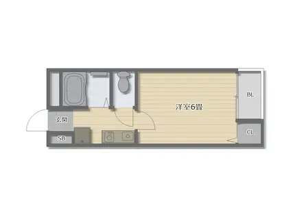 メゾンドマルコ(1K/2階)の間取り写真