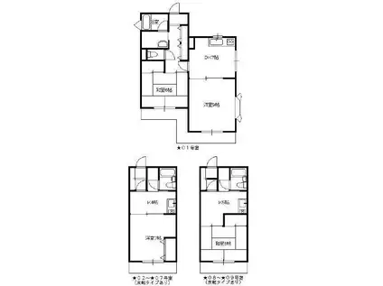 みほレジデンス(1DK/1階)の間取り写真