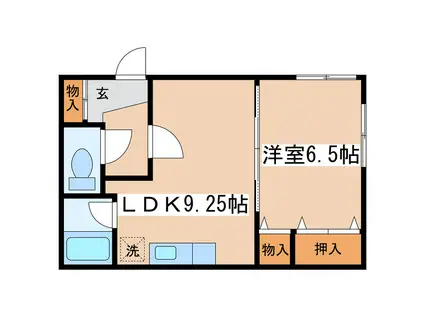 ハーバーシティ浦見NO.8(1LDK/2階)の間取り写真